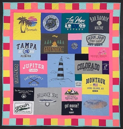 Travel T-shirt Quilt